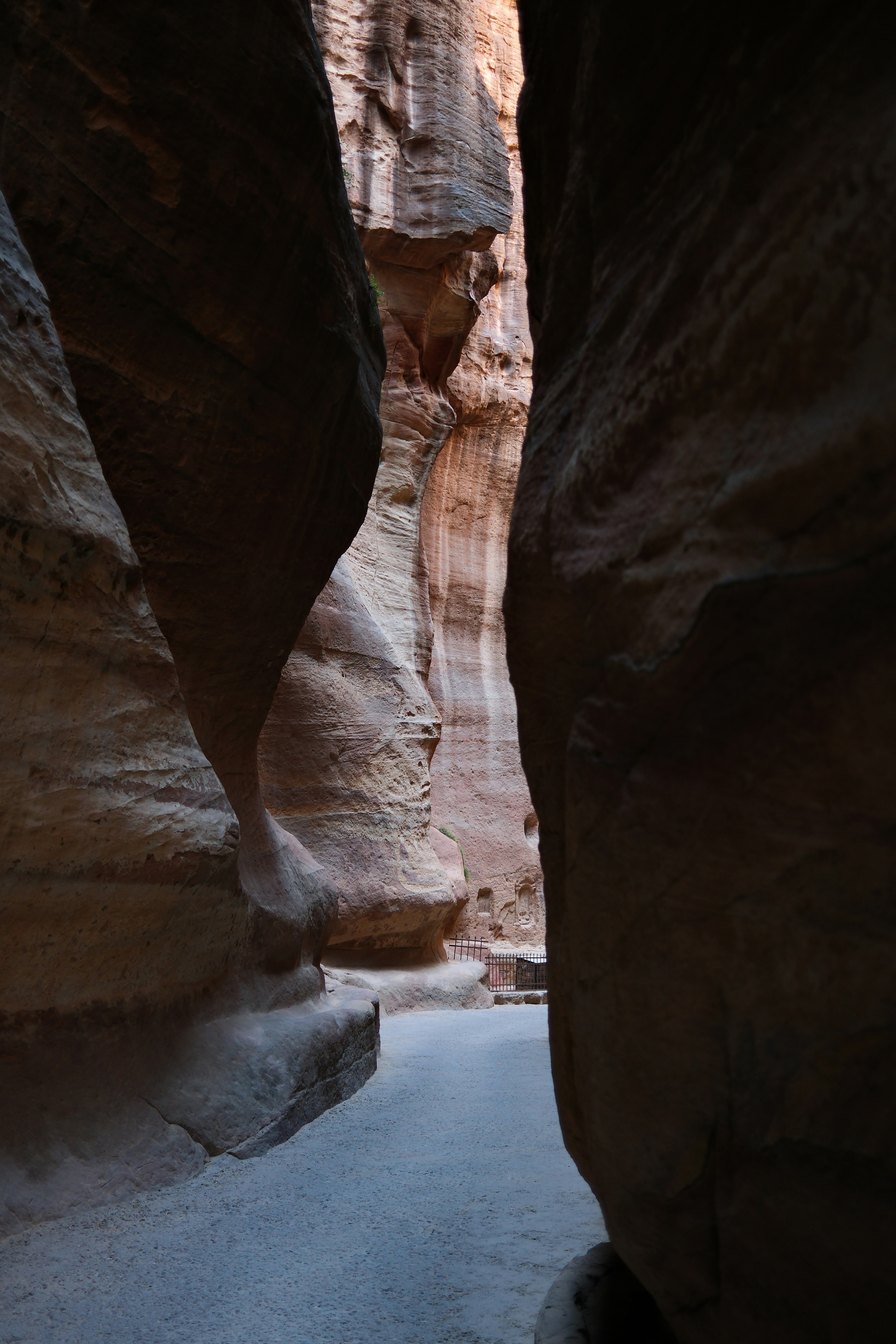 The rose-red Treasury carved into the sandstone cliffs at Petra, Jordan's most iconic archaeological site
